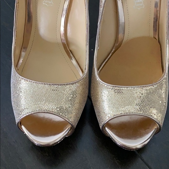 Aldo high heels worn once 7 rose gold - Picture 4 of 5